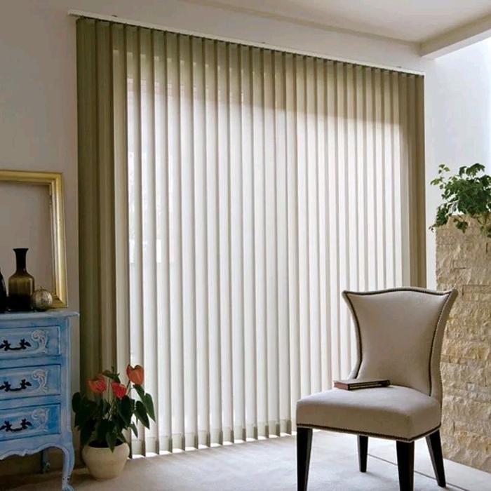 Vertikal blind Dimout 70% - Tirai lipat - gorden lipat - Gorden Tarik - Gorden kantor - Gorden