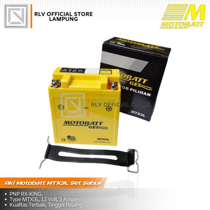Aki Motobatt Rx King Plus Karet Tali Aki Sabuk Aki Rx King