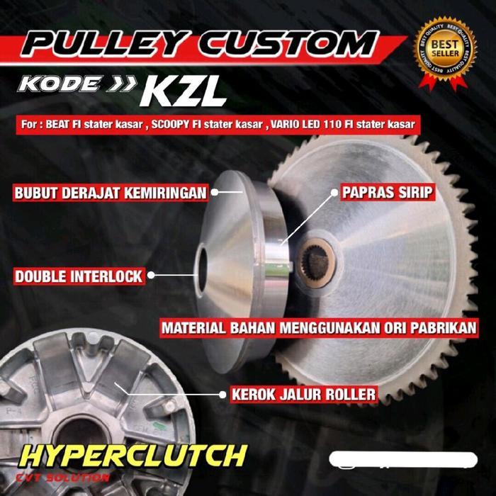 Pulley Custom Kzl Honda Beat Fi Stater Kasar Honda Scoopy Stater Kasar Vario 110 Fi Stater Kasar