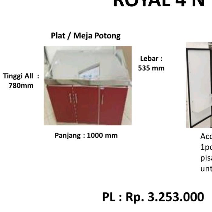 Kitchen Set Royal 4 N / Meja Dapur Royal 4 N / Kabinet Royal