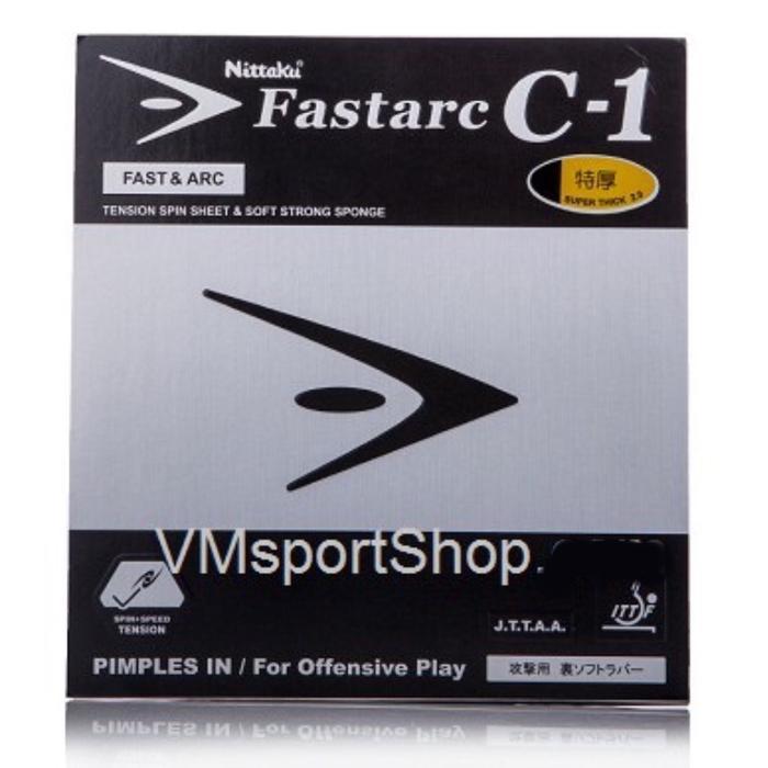 NITTAKU FASTARC C-1 - KARET RUBBER BET BAT PINGPONG TENIS MEJA C1
