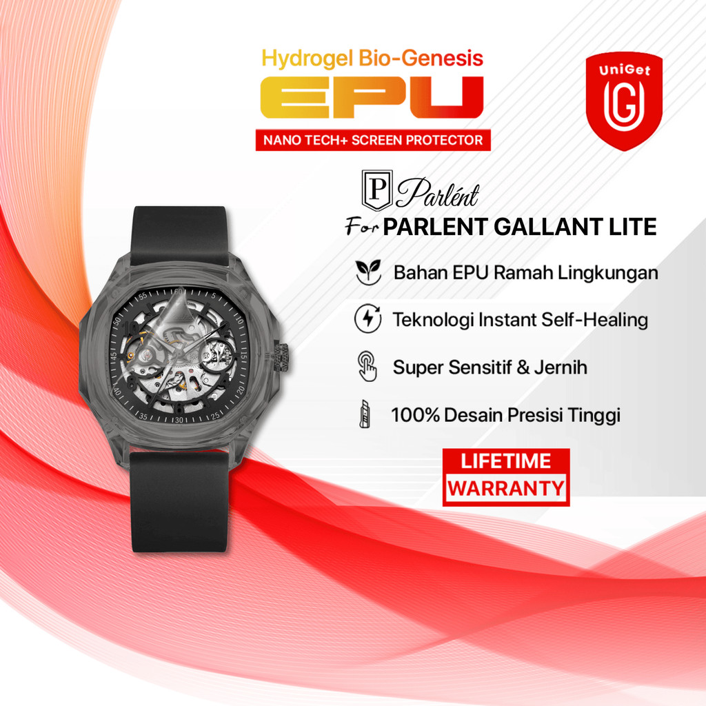UNIGET EPU BIO GENESIS Hydrogel for PARLENT GALLANT LITE Screen Guard Protector (Nanotech 100 Recycl