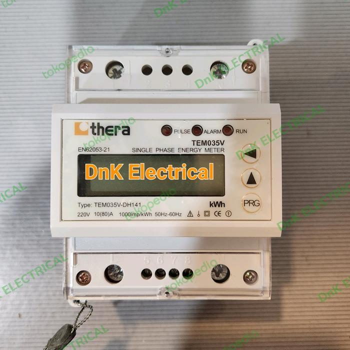 Kwh Meter 1 Phase Direct (Digital/Lcd) Modbus Thera Tem035V-Dh141