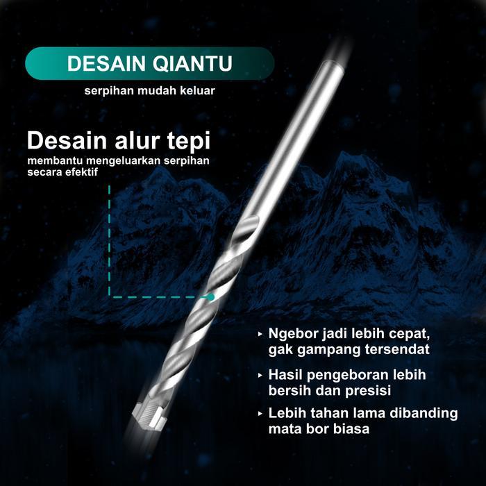 Asteel Mata Bor Beton Cemented Carbide Set 6Pcs - Mata Bor Tembok Beton Set - Mata Bor Tembok -