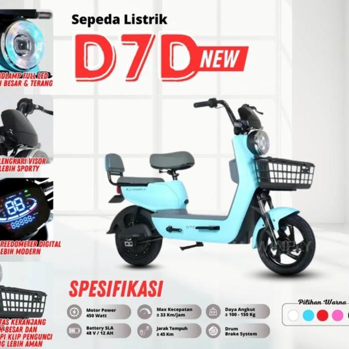 HARGA DISKON sepeda listrik roda3 dengan atap tora dinamo 1000w aki 60v22ah 60km - Putih - Putih - P