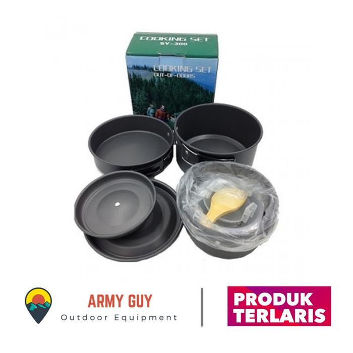 Alat Masak Kemping Camping Cooking Set Nesting DS-300 DS 300 DS300