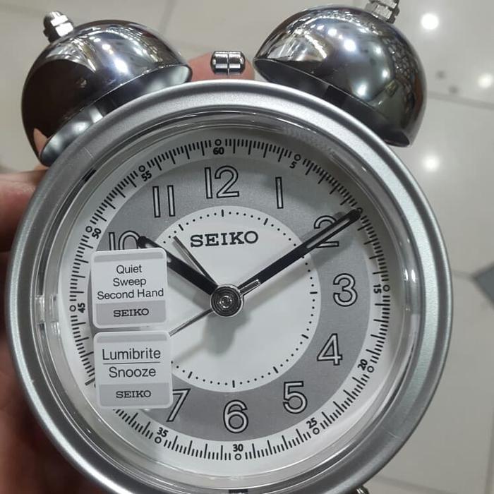 Promo Jam Meja Weker Seiko Original Qhk035S Funny Bells Best Seller Qhk035