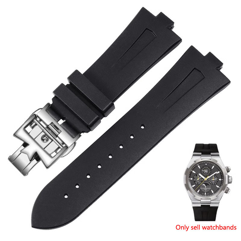 High Quality Silicone Watch Band For Vacheron Constantin Overseas Vc 47450 Vc 49020 Watchbands Men