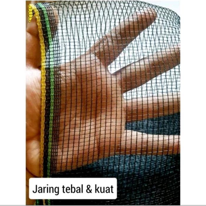 Jaring Waring Ukuran 10Mx120Cm Hitam - Cocok Untuk Kebun, Kandang, Tambak Ikan, Dll Tbk