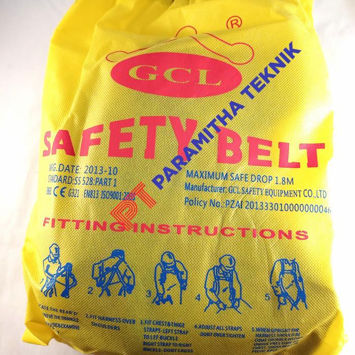 Safety Belt Full Body Harness Single Big Hook Sabuk Pengaman Gcl Asli Terjamin