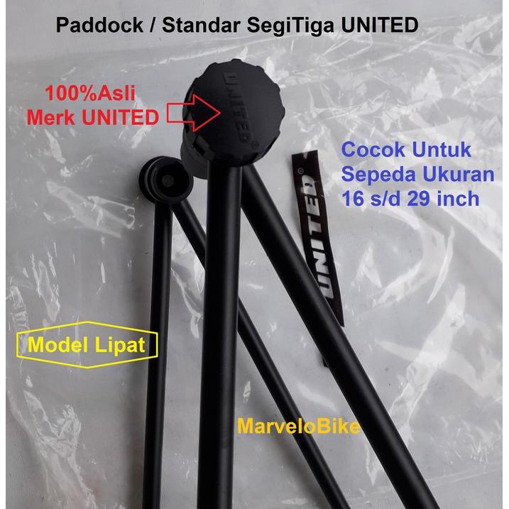 Murah Paddock Standar Sepeda Lipat MTB BMX Fixie Balap United SegiTiga Non COD