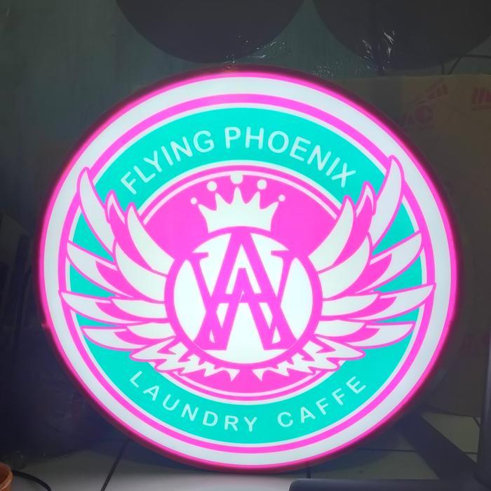 Neon Box Bulat 80Cm 1Sisi