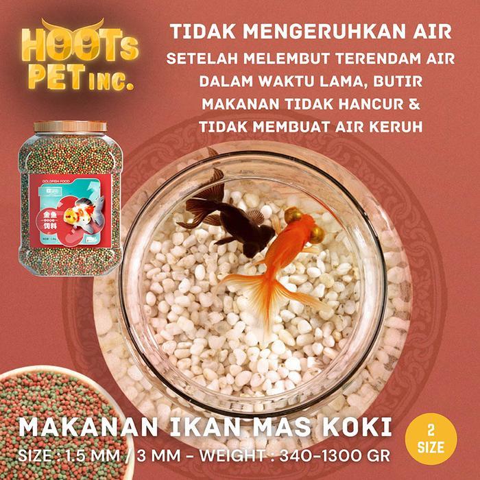 PELET PREMIUM IKAN MAS KOKI - PAKAN PREMIUM IKAN MAS KOKI 1.5MM & 3MM