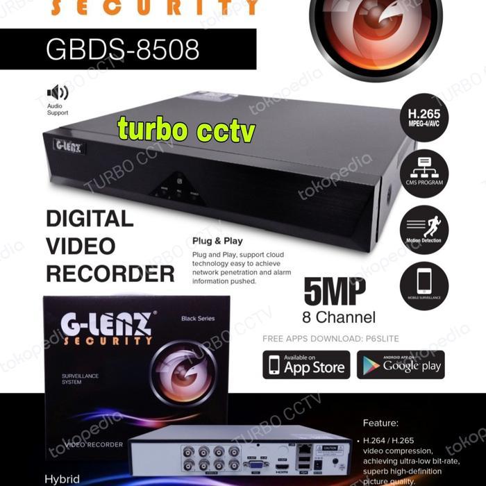 Dvr Glenz 8Ch 5Mp Gbds-8508 New