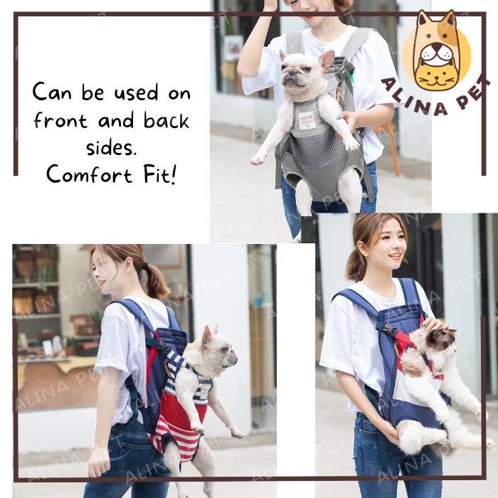 Tas Gendong Travel Anjing Kucing Backpack Ransel Kucing Dan Anjing Gendongan Anjing Depan Gaya