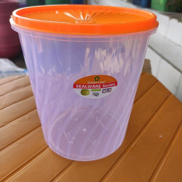 "New" 3 buah toples sealware 4 liter greenline model ulir
