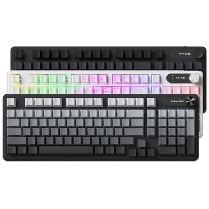 Furycube IP98 / IP-98 98 Keys RGB LED Membrane Gaming Keyboard