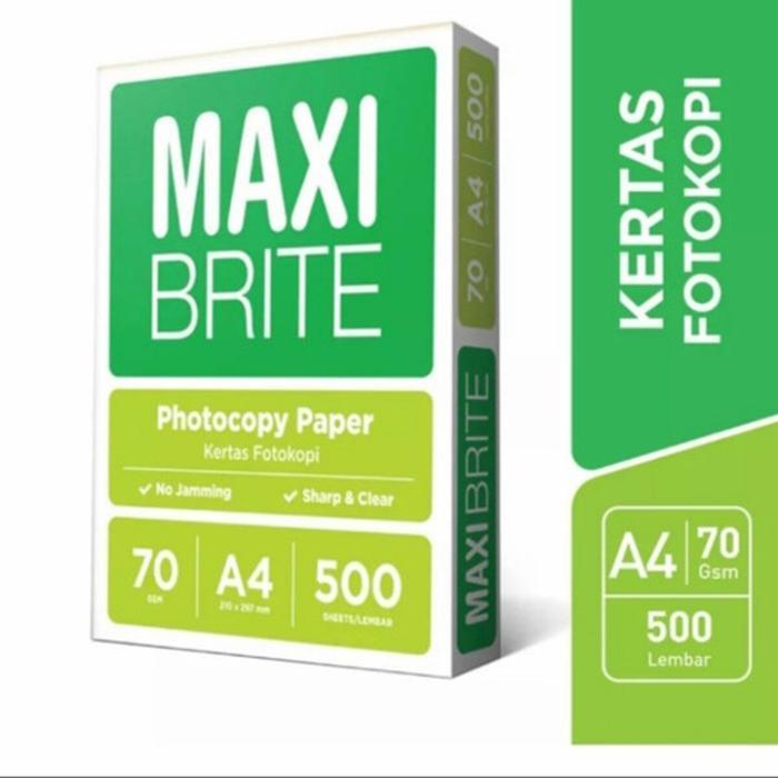 KERTAS HVS 70gsm A4 Maxi Brite / Hvs Putih