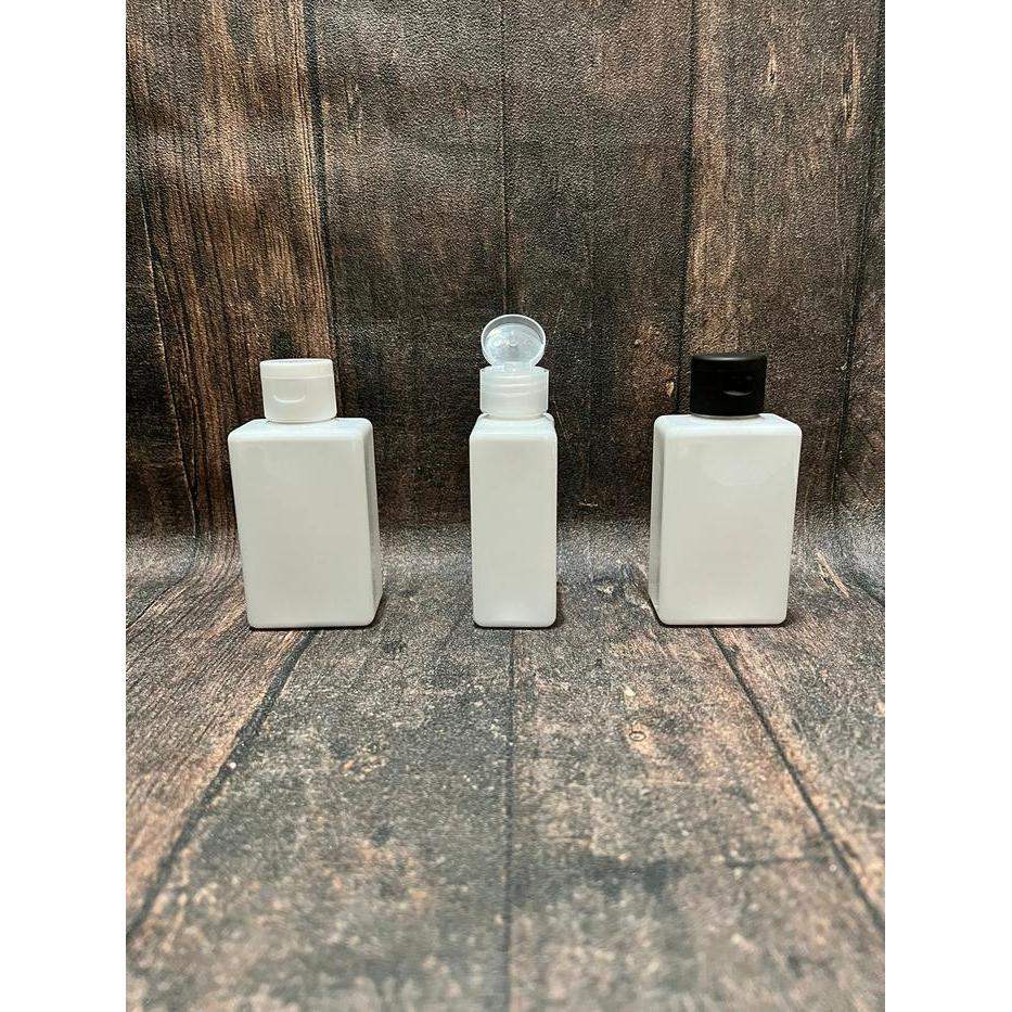 Botol Boko 100ml Putih / Plastik Kotak Putih 100 ml - FLIPTOP