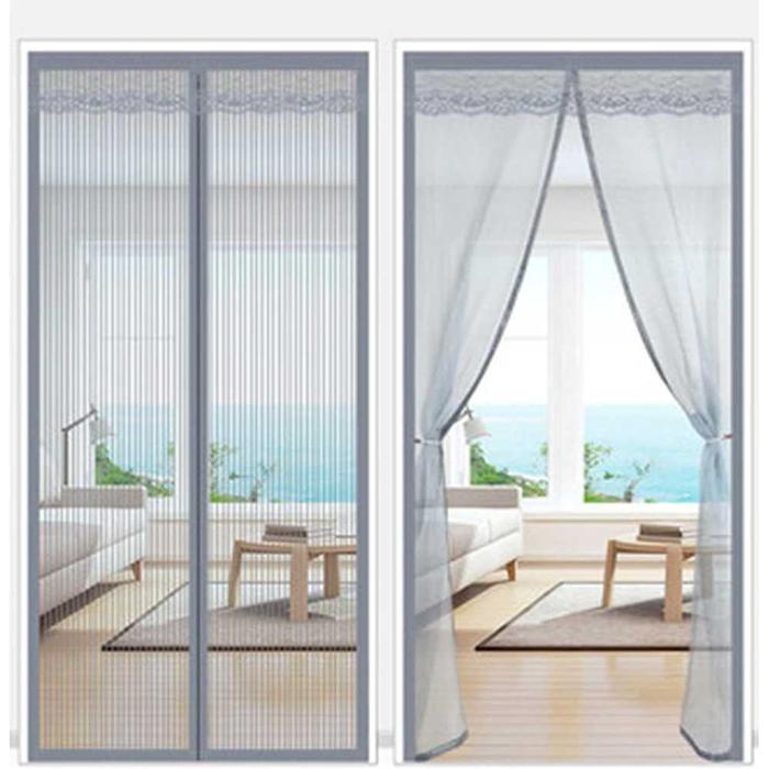 Tirai Pintu Anti Nyamuk Lalat Serangga Kelambu Gorden Kamar Magnet