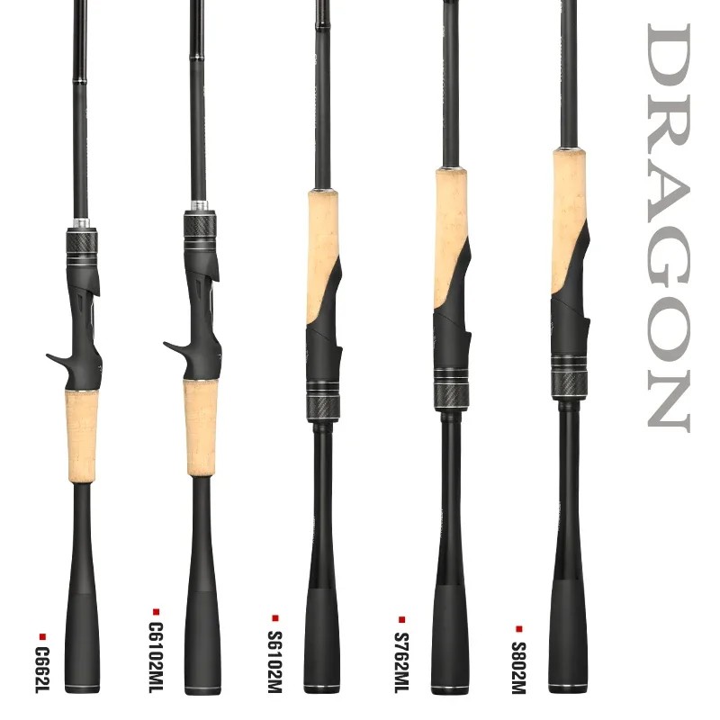 TSURINOYA Versatile Spinning Fishing Rod DRAGON 1.98m 2.08m UL/ML L/M L ML M Power Fast Action