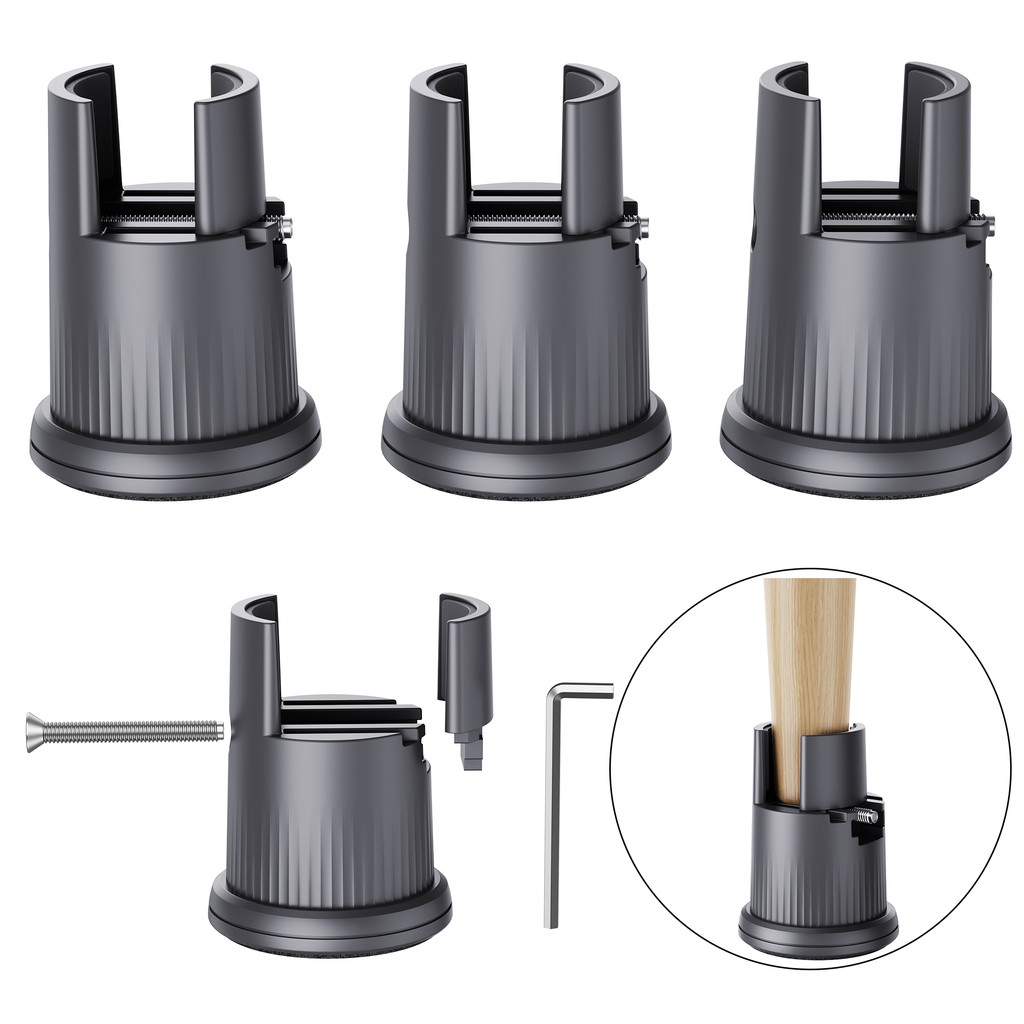Eary 4pcs/set Home Furniture Riser Furniture Leveler Table Leg Pad Table Feet Chair Leg Caps Chair