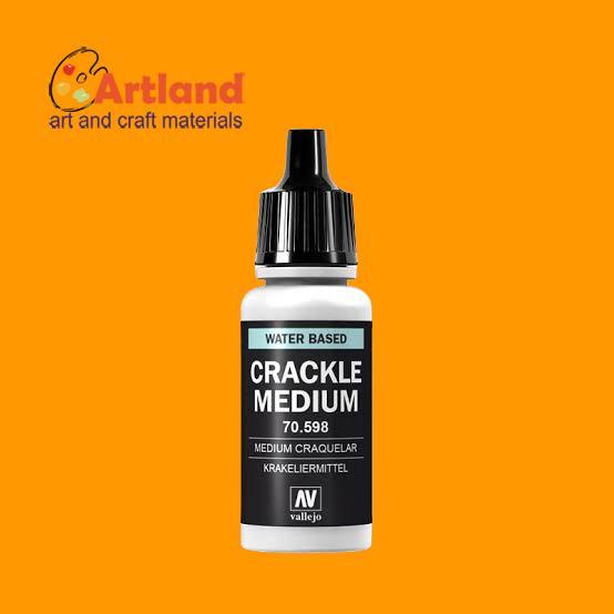 Cat Lapisan Efek Pecah,Retak Vallejo Crackle Medium 17Ml