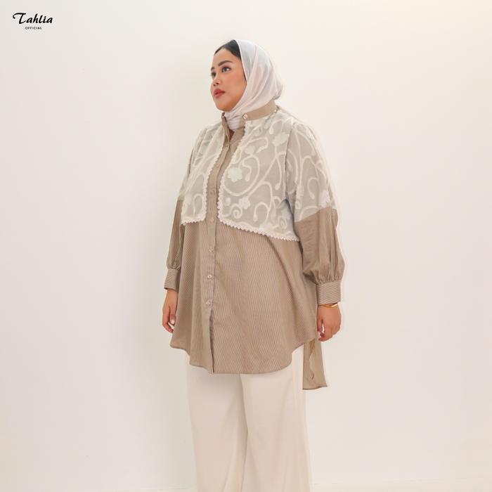 Tahlia Official - Riyanti Tahlia Kemeja Tunik Wanita Pesta Muslim Dress Fashion Wanita Tl-F0889