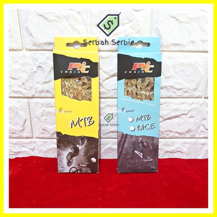 Rantai Sepeda 6 7 8 9 Multi Speed Abu Hitam Gold Emas 116 Link Hv 408 Mtb Race Lipat Bicycle Chain