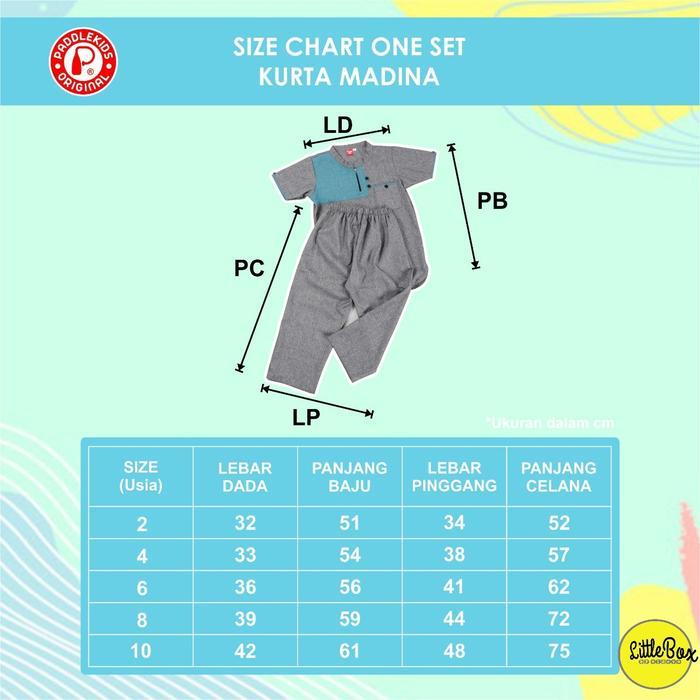SETELAN KOKO ANAK KURTA MADINA PADDLE KIDS