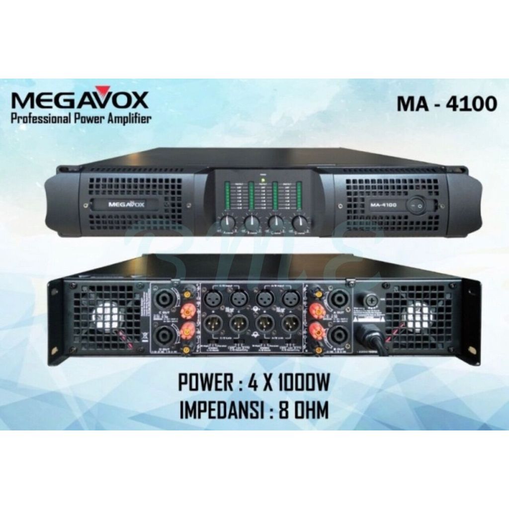 POWER AMPLI MEGAVOX MA-4100 / MEGAVOX MA4100 / MEGAVOX MA 4100