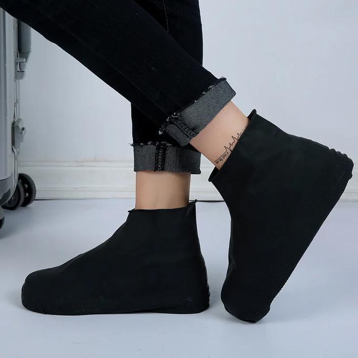 Jas Hujan Sepatu Waterproof 34-40/41-47 Shoes Cover Latex Non Slip Anti Air