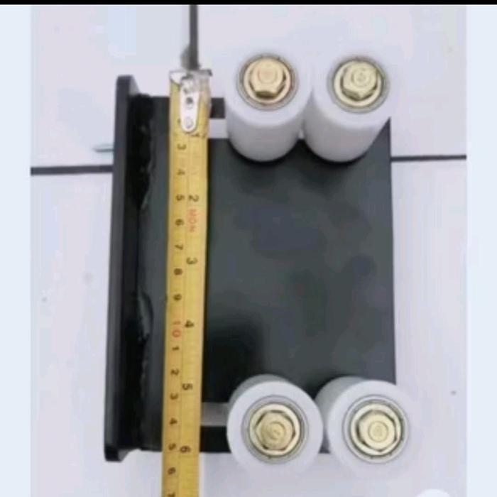 Bracket Roller Pagar Nilan 1 Set Dudukan Roda Atas Pagar Rumah Pintu Pagar Dorong M8