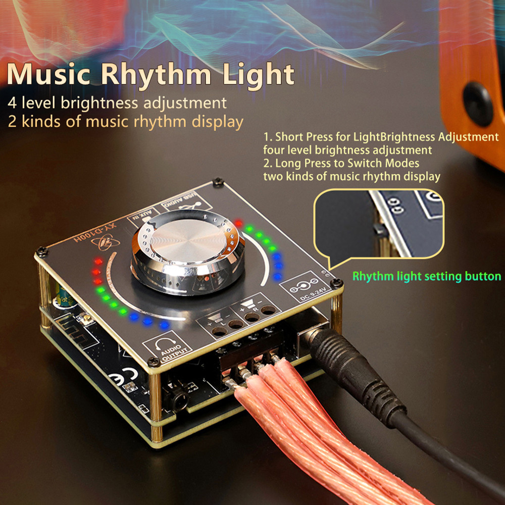 SALE XY-D100H HIFI-Class 100W*2 Stereo Bluetooth Digital Amplifier Board TPA3116 Module Support APP 