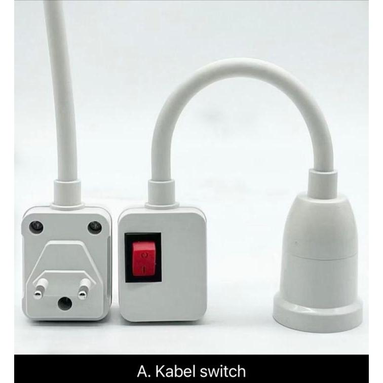 "New" Lampu kipas angin gantung plafon Kipas USB E27 berputar 360 kipas kecil portabel