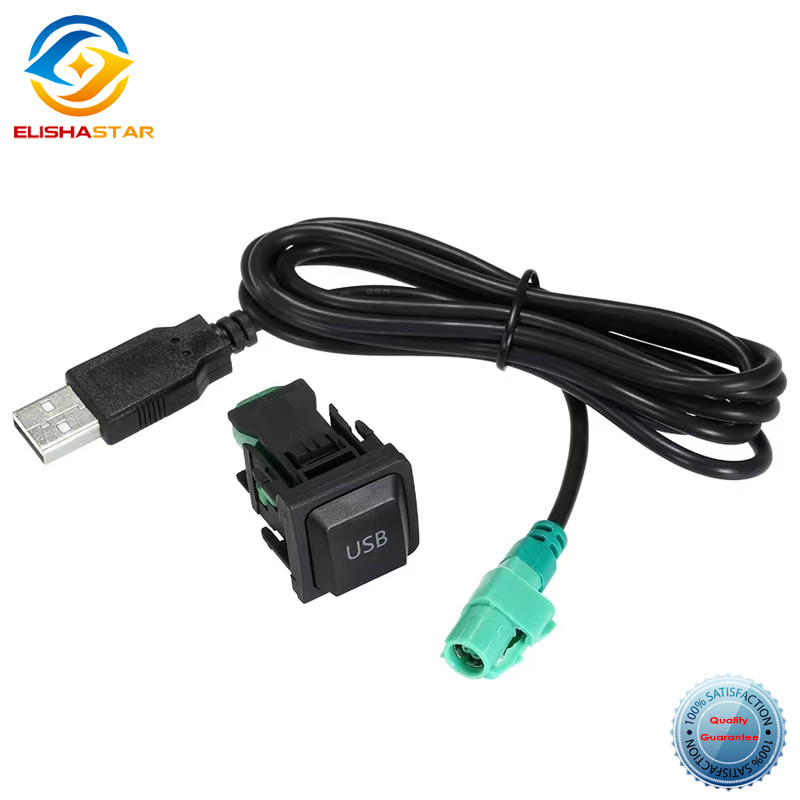 DIY Car USB Adapter Audio USB Cable Switch For VW Golf MK5 MK6 VI 5 6 Jetta CC Tiguan Passat B6
