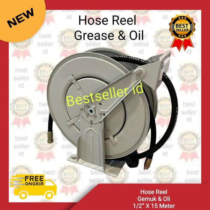 Grease Hose Reel 1/2" 15m / Oil Hose Reel 1/2 inch 15 meter