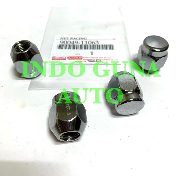 "New" MUR, NUT RACING & BAUT RODA ASLI CHROME AVANZA - VELOZ - AGYA - CALYA - RUSH - GRANMAX - XENIA