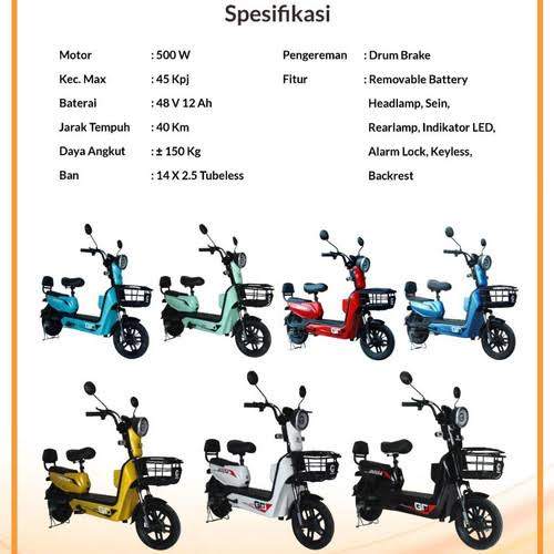 (tidak menerima paylater) SEPEDA LISTRIK UWINFLY DF8 12