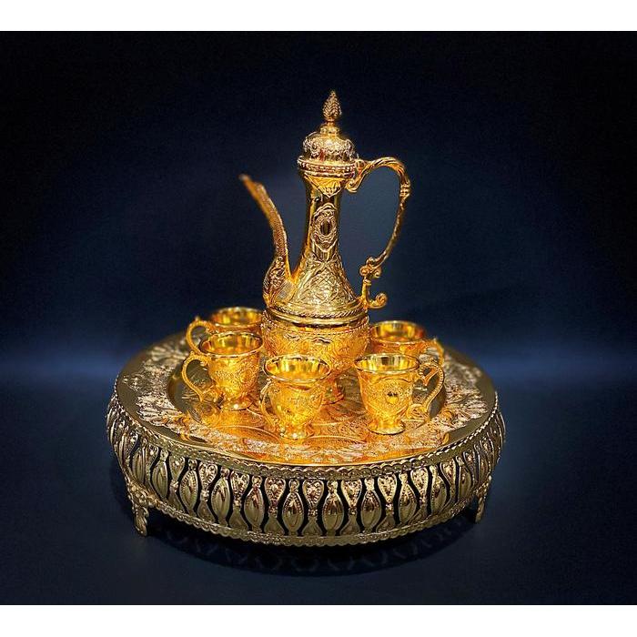 TEKO ARAB ALADIN LUXURY BAHAN LOGAM SET 7PC GOLD