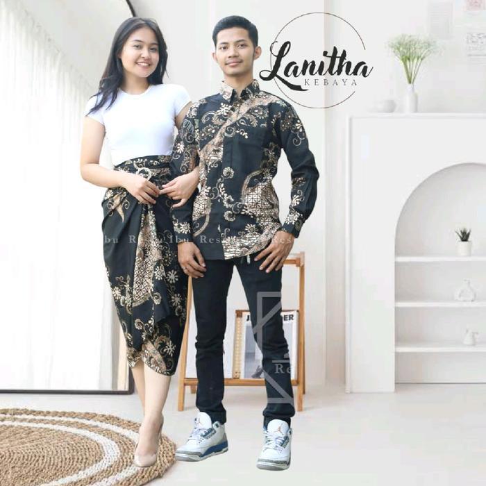 s7 Batik Couple Pasangan Batik Couple Modern Couple Batik Rok Lilit Bawahan kebaya Kemeja Batik
