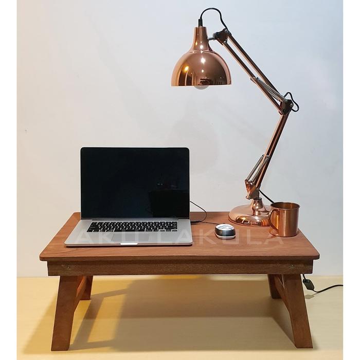 PR0M0 Meja Lipat Laptop Lesehan Serbaguna Kayu Meranti 75x45Cm - [ALPRO] G00D QU4LITY