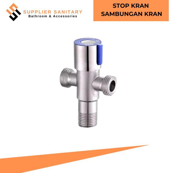 Onda Waterpro Sanitary - Stop Kran Double/Kran Closet Stenlies/Kran Cabang Wastafel