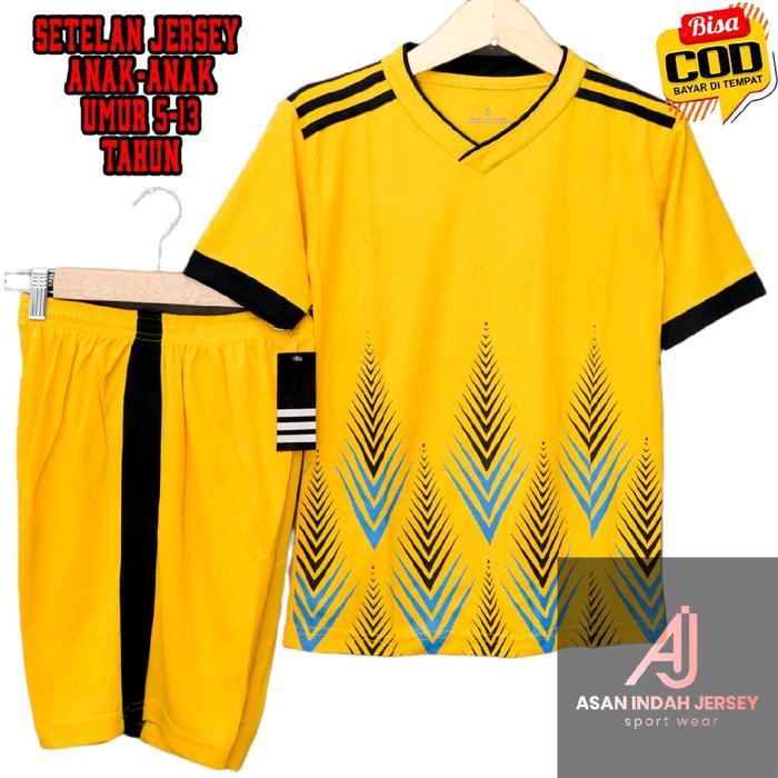 "New" Setelan Stelan Baju Kaos Jersey Jersy Jersi Training Olahraga Sepak Bola Stelan Jersey Set