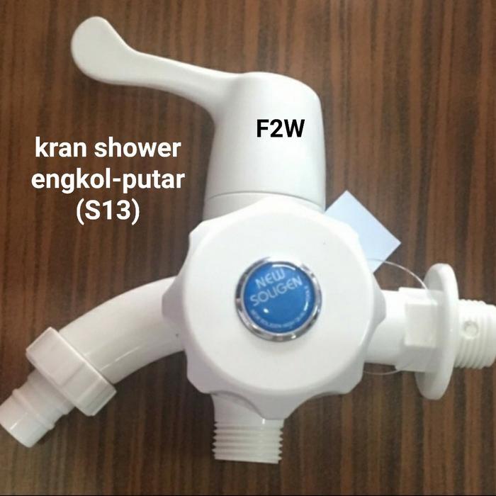 KRAN SHOWER PVC ENGKOL SOLIGEN KERAN AIR CABANG PLASTIK KRAN TEMBOK