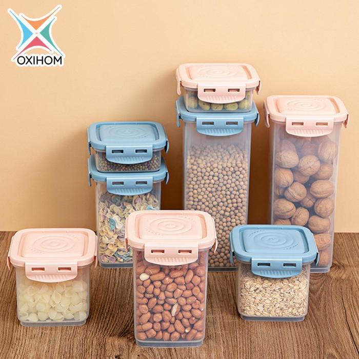 OXIHOM FOOD CONTAINER KOTAK TEMPAT MAKAN TOPLES PLASTIK PENYIMPANAN