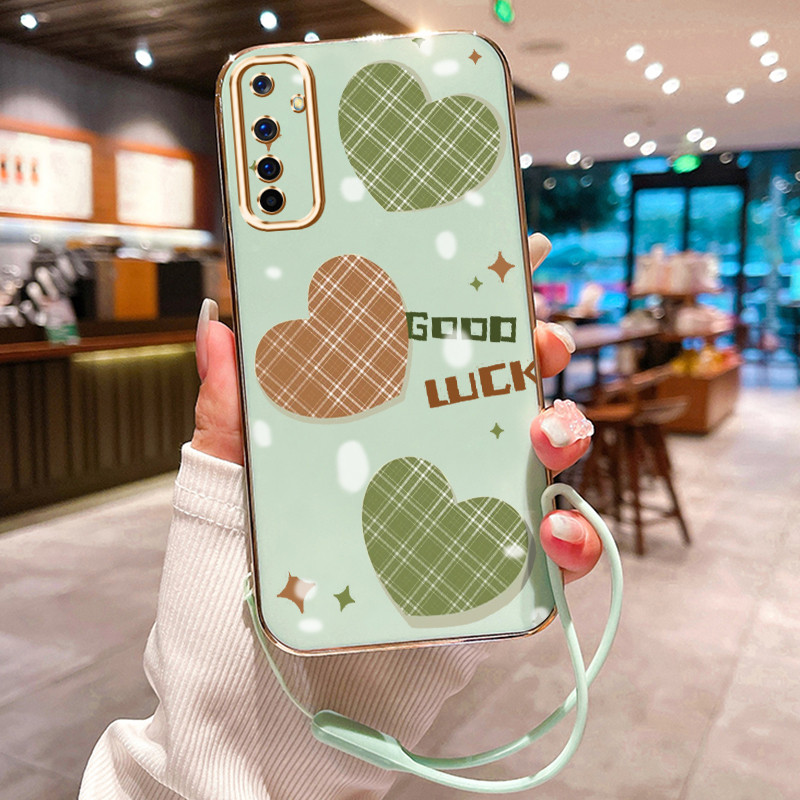 Casing Hp Untuk Realme 6 6s 6 Pro 5 5i 5s 6i 5 Pro 3 3i 3 Pro x xt x lite Narzo Case Hati Kotak Tiga