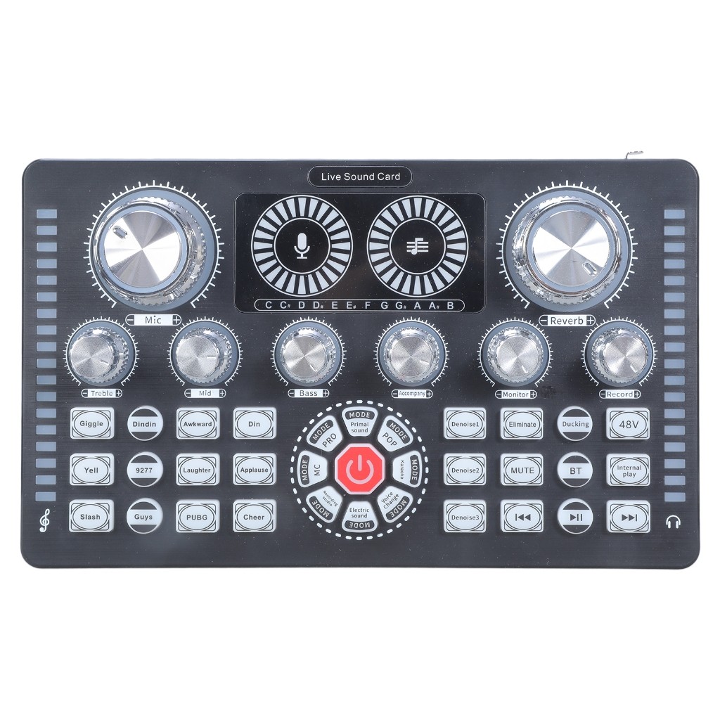 Professional Live Sound Card Noise Reduction Sound board Sound Mixer Board Live Sound Card 12