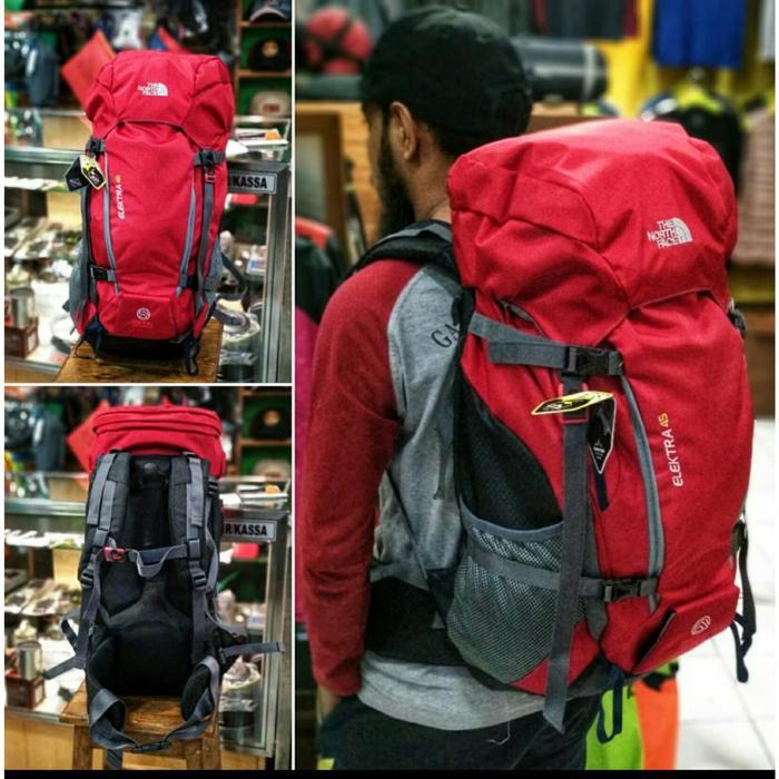 Keril Carrier Karrier Tas Gunung Tnf Elektra 45 L +5 Murah Berkualitas