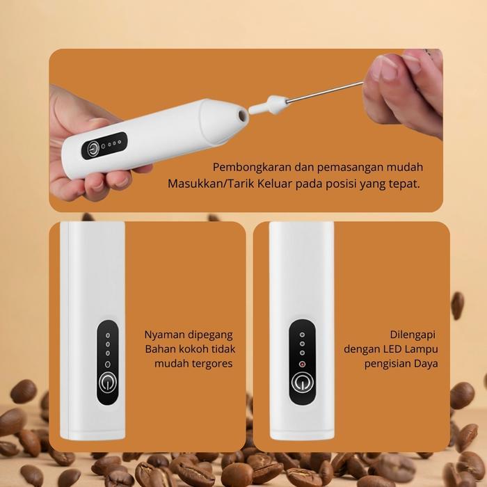 Philips - Hand Mixer Mini Milk Froter High Speed Rechargeable